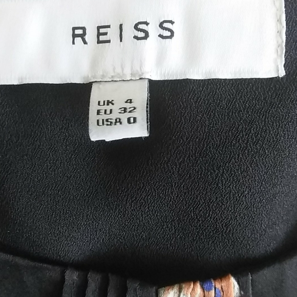 Reiss Tianna Sz 0 Floral Multicolored Frilly Dress - Picture 3 of 3